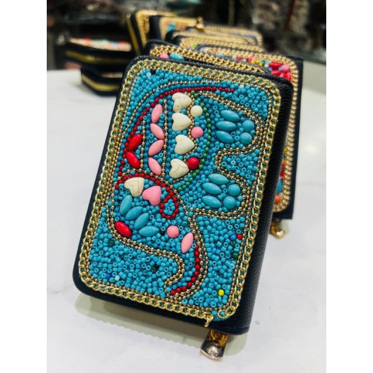 Neela Haathi - Boho Charm Card Holder