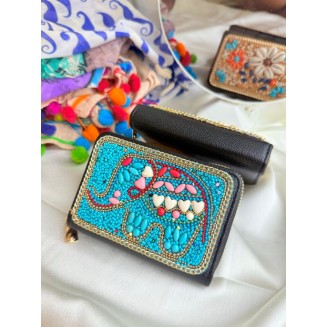 Neela Haathi - Boho Charm Card Holder
