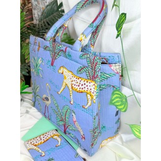 The Quilted Box Tote - Jungle