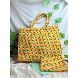 The Quilted Box Tote - Polki