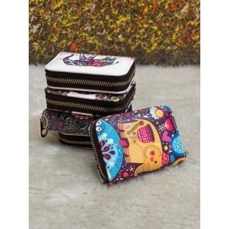 Purple - Patterned Card Holder