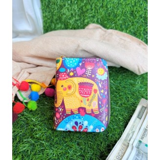 Purple - Patterned Card Holder