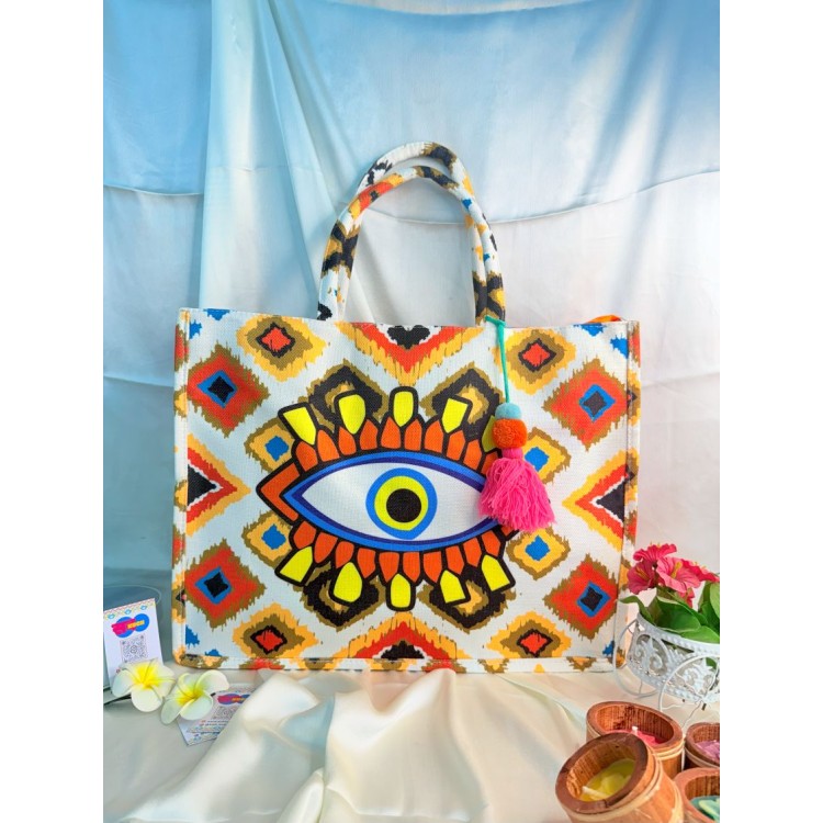 Qismet Tote - Blazing Eye