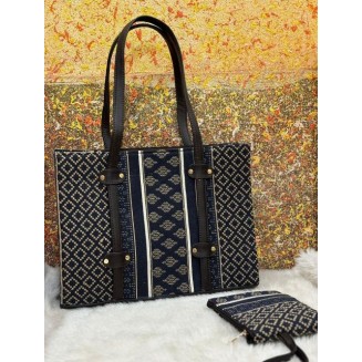 The Eclat Tote - Indigo Loom