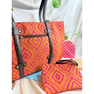 The Eclat Tote -Pink Saffron