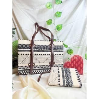 The Eclat Tote - Sugar Cream