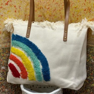 Rainbow Half - Loom & Bloom Tote