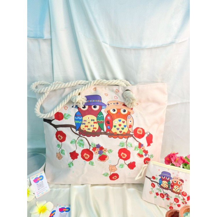 The Owl Pest Tote - Mr & Mrs
