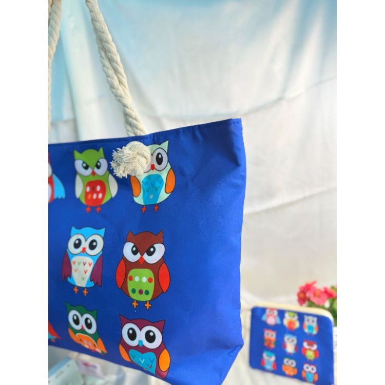 The Owl Pest Tote - Vibrant Hoot