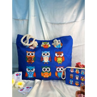 The Owl Pest Tote - Vibrant Hoot