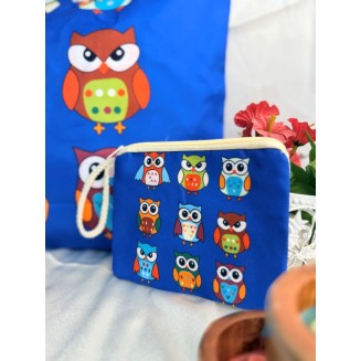 The Owl Pest Tote - Vibrant Hoot