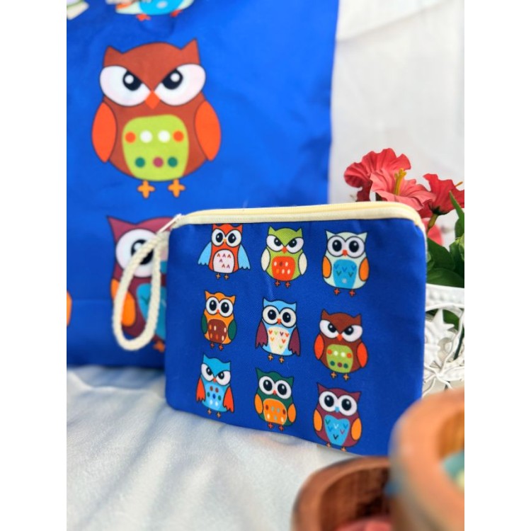 The Owl Pest Tote - Vibrant Hoot
