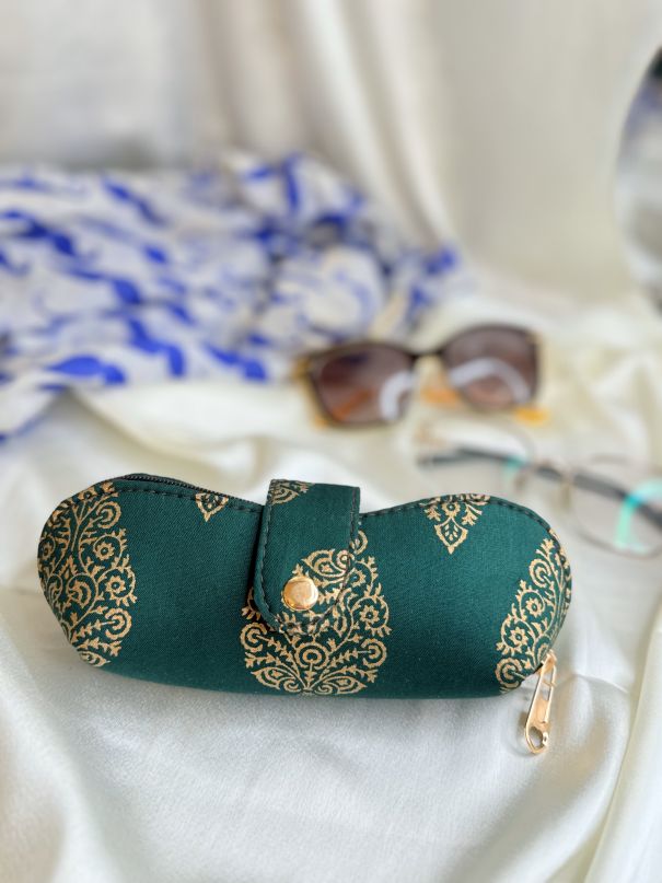 Shades Cover - Green Brocade