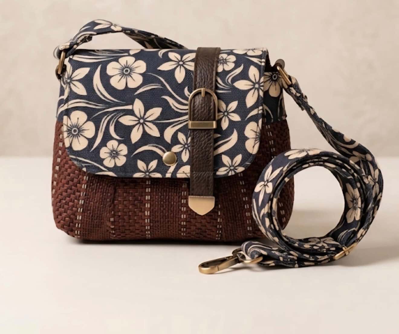 Navy Flora Skirt Sling