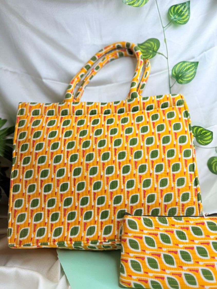 The Quilted Box Tote - Polki