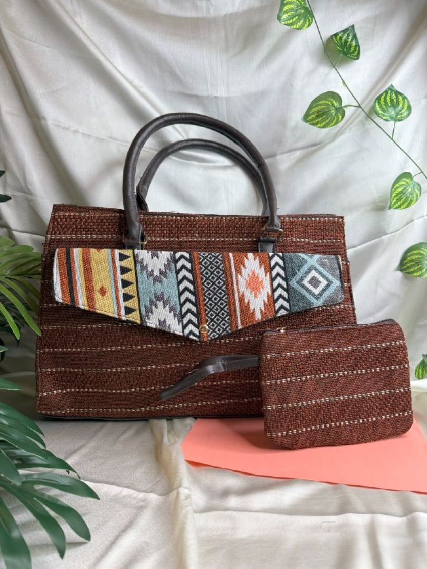 The Plush Tote - Brick