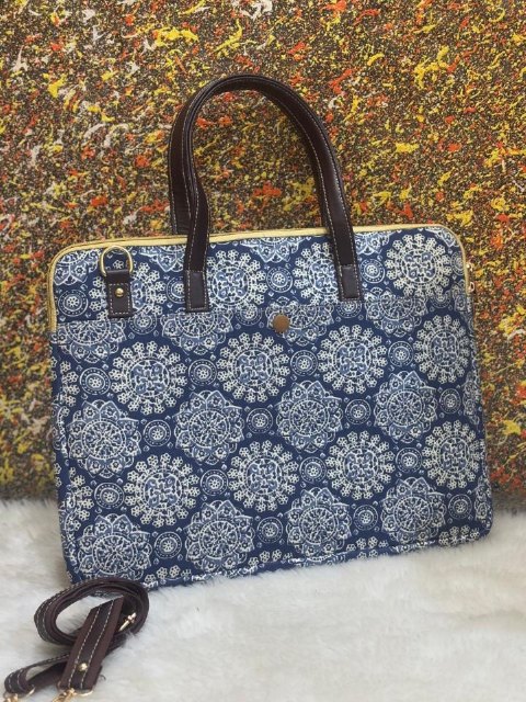 The Laptop Bag - Blue Azrak